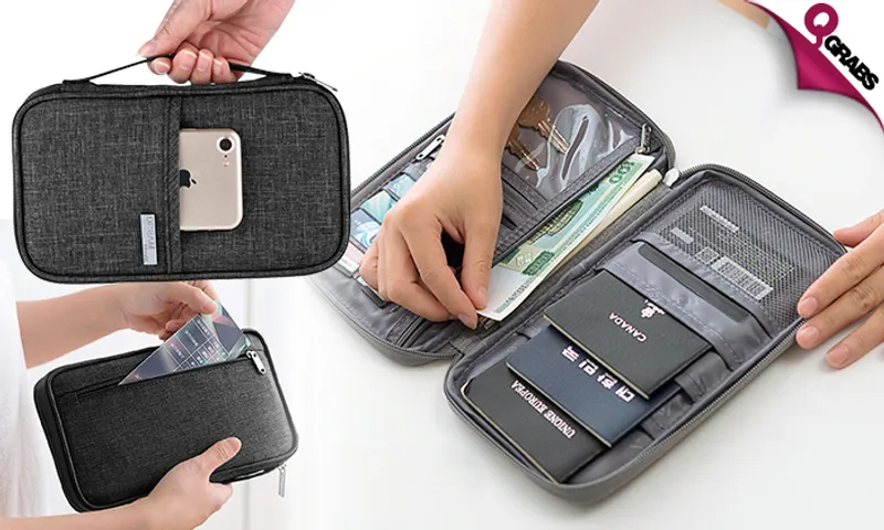 Zippered Passport Travel Organizer!